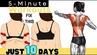 How to Lose BACK FAT and BRA BULGE  Lose BACK FAT in 10 Days