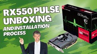 AMD Graphic card 2023  AMD RX 550 graphic unboxing and Full installation process  under 7700rs