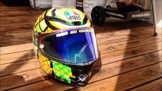 AGV Corsa Rossi Elements with Iridium Rainbow visor