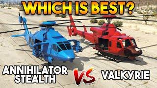 GTA 5 ONLINE  ANNIHILATOR STEALTH VS VALKYRIE WHICH IS BEST HELICOPTER?