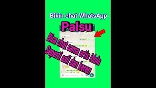 Cara membuat chat WhatsApp palsu  fake chat  seperti asli