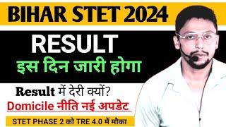 Bihar stet 2024 result  Domicile Niti Update  Bihar stet Result 2024  stet Bihar latest News