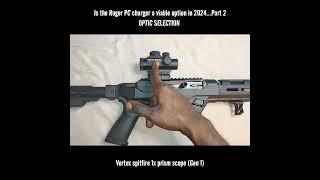 Is the Ruger PC charger a viable option in 2024...Part 2 OPTIC SELECTION