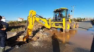 Jcb 3Cx Backhoe Loader Hidromek Backhoe Loader 102 S And Hitachi Excavator Mud Work All Mud