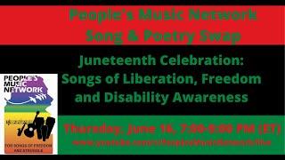 LIVESTREAM  Juneteenth Celebration Songs of Liberation & Disability Awareness