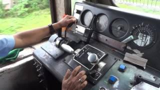 IRFCA Loco Pilot applies Brake Dynamic Braking full process in WDP4 Engine