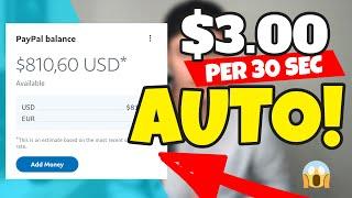 Earn $3.00 Per Word Per 30 Seconds AUTOMATICALLY FREE PayPal Money