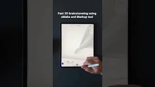 Fast 3D Brainstorming using Slides and Markup tools