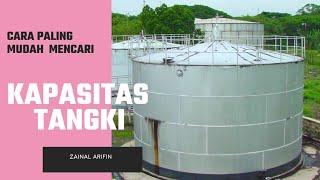 ORANG PROYEK HARUS TAU HITUNG KAPASITAS TANGKI TIMBUN