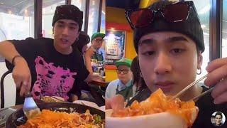 SB19 Josh Cullen in South Korea Eating Delicious Food before Round Festival