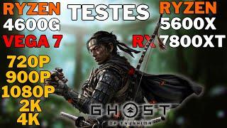 Ghost of Tsushima - Ryzen 5 4600G e Ryzen 5 5600X  - testes Benchmarck?