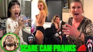 SCARECAM Pranks Reaction 2024  Scare Cam Pranks   Funny Prank Compilation #136