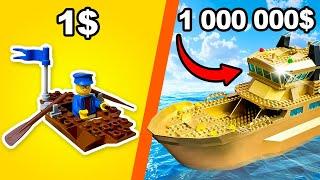 I Tested $1 vs $1000000 Lego Boats