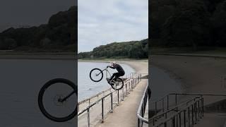 Taking the bike for a spin along the beach…