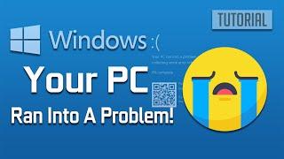 Windows 10 Blue Screen Your PC Ran Into A Problem FIX 2024 Solution