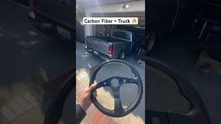 Carbon Fiber for the turbo truck #chevy #singlecab #silverado #turbo
