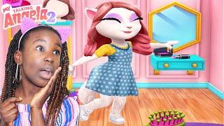 I PLAYED MY TALKING ANGELA 2 SHE IS SO FUNNY