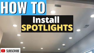 Spotlights   Recessed lights  Downlights - installation