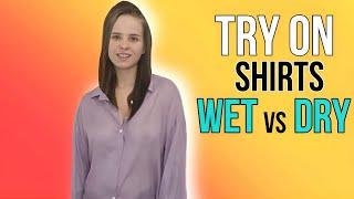 Wet vs Dry Lets Try on Transparent Shirts and Test Them in the Water