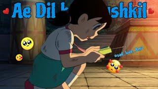 Nobita and shizuka sad love status    Ae Dil hai mushkil song  Doremon amv.