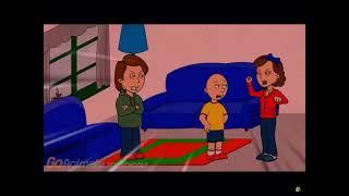 Caillou makes his dad talk in reverse grounded reversed