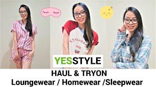 YESSTYLE SLEEPWEAR  HOMEWEAR HAUL + TRY ON FIRST EVER FASHION TRY ON #YESSTYLE #YESSTYLE100K