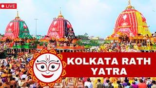 Kolkata Rath Yatra 2024  Rath Yatra LIVE  Iskcon Rath Yatra LIVE  Lord Jagannath Rath Yatra 2024