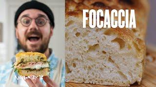 Recette de focaccia ultra-simple sans pétrissage   + une idée de sandwich incroyable.