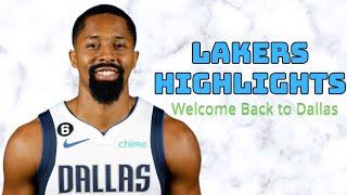 Spencer Dinwiddie 2024 Lakers Highlights Welcome Back to Dallas