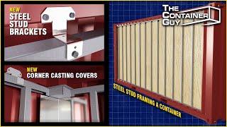 Steel Stud Framing Kit - Easy Method To Frame the Inside of a Shipping Container