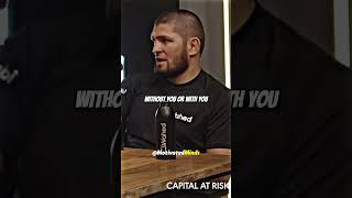 Who cares about you tired or not? Nobody cares about you #Khabib