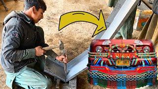 Making the Truck Bumper from Scratch  DIY  Pakistani Truck