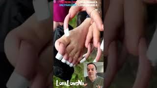 REAL OR FAKE? SUPER LONG FINGER AND TOENAILS? #shorts #reaction