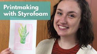 Printmaking with Styrofoam  Arts & Crafts for Teens & Adults