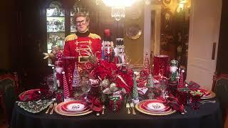 Christmas Nutcracker Tablescape - Christmas Table setting