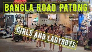 Phuket Bangla Road with night girls and ladyboys.