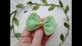 DIY Как сделать бантик из фетра за 5 минут БАНТИКИ ИЗ ФЕТРА Felt BOWS