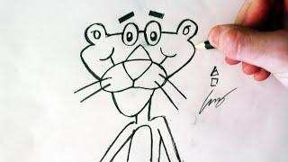 Como Desenhar a Pantera Cor-de-Rosa - How to Draw The Pink Panther - SLAY DESENHOS #335