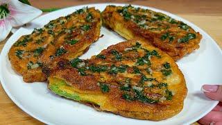 Fried zucchini tastes better than meat which surprised all my guests Yummy