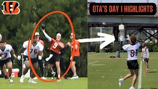 Joe Burrow & The Cincinatti Bengals Are GRINDING At OTAs... Jermaine Burton OTAs Day 1 Highlights