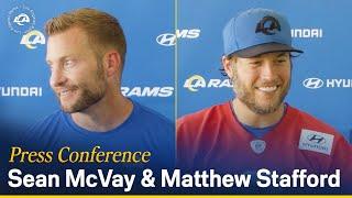 Sean McVay & Matthew Stafford On Starting 2024 In Detroit New Practice Facility & Player Growth