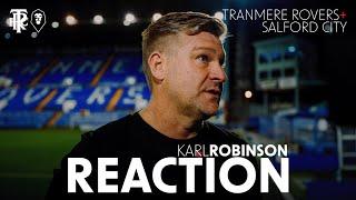 REACTION  Karl Robinson after The Ammies battled to a draw