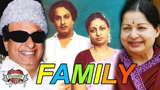 M. G. R Family With Parents Wife Children Affair Death Career and Biography
