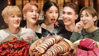 K-POP Stars Introduce Their Favourite Food to Korean Englishman