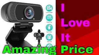 HD Webcam 1080P with Microphone PC Laptop Desktop USB Webcams Pro Streaming Computer Camera