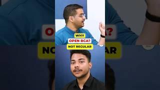 Open BCA vs Regular BCA 2024BCA 2nd Year Student’s Interview Q&A? #shorts #bca #openbca #ignoubca