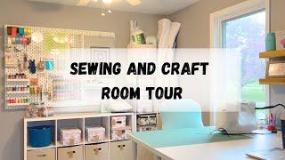 Sewing and Craft Room Tour  Craft supplies storage and organization