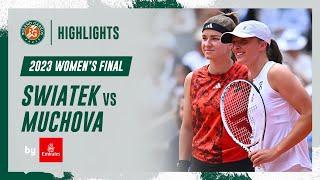 Swiatek vs Muchova Final Highlights  Roland-Garros 2023