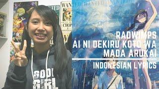 「Weathering with You」Radwimps - Ai ni Dekiru Koto wa Mada Arukai Cover Terjemahan Bahasa Indonesia