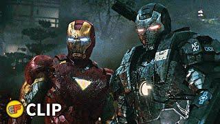 Iron Man & War Machine vs Drones & Vanko - Final Battle Scene  Iron Man 2 2010 Movie Clip HD 4K